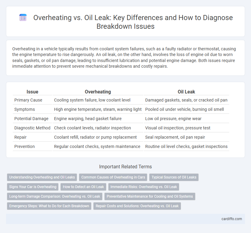 Overheating vs. Oil Leak: Key Differences and How to Diagnose Breakdown Issues