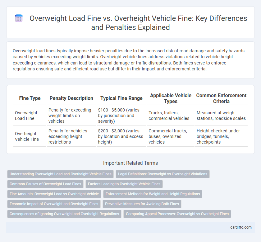 Overweight Load Fine vs. Overheight Vehicle Fine: Key Differences and Penalties Explained