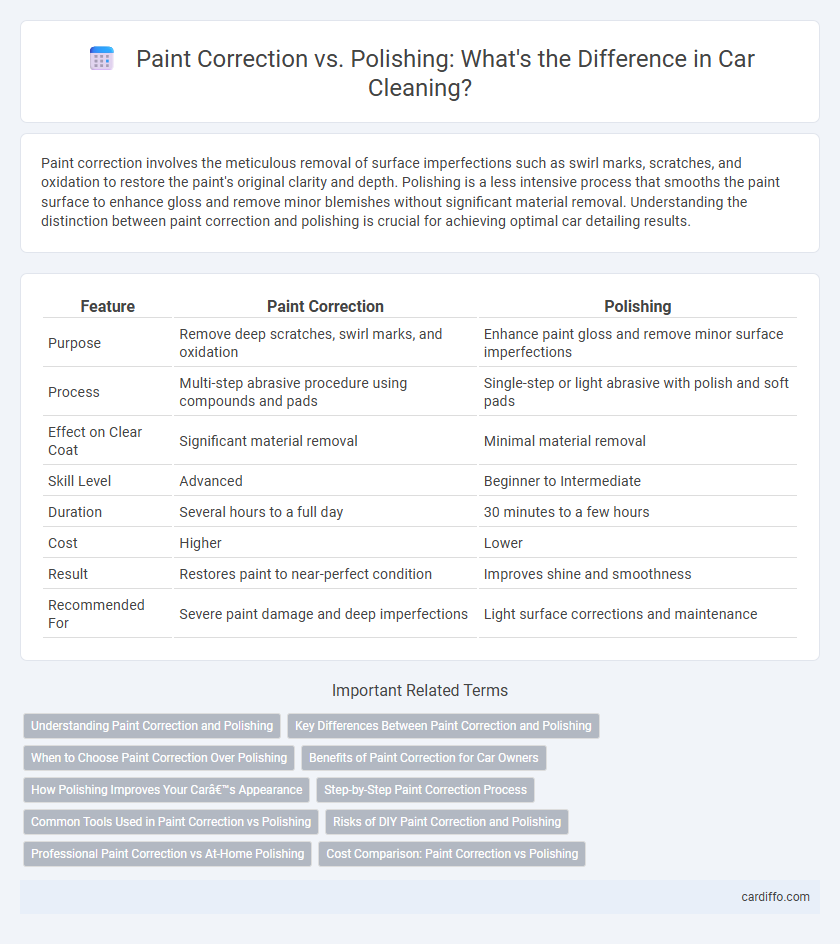 Paint Correction vs. Polishing: What's the Difference in Car Cleaning?