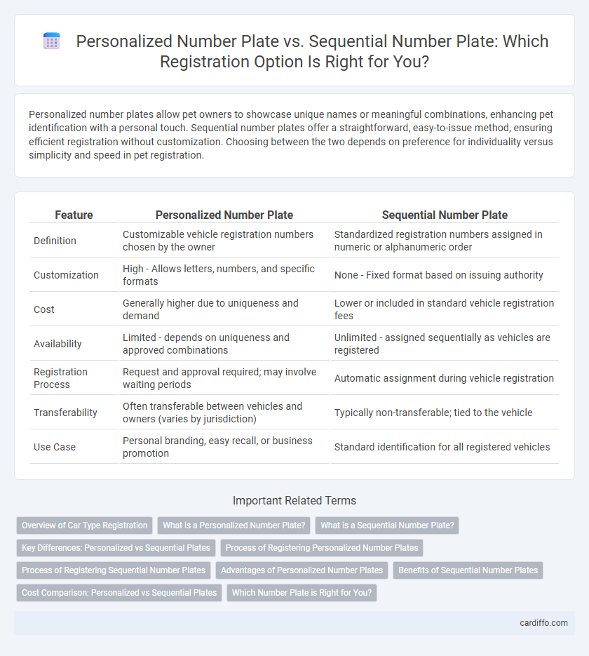 Personalized Number Plate vs. Sequential Number Plate: Which Registration Option Is Right for You?
