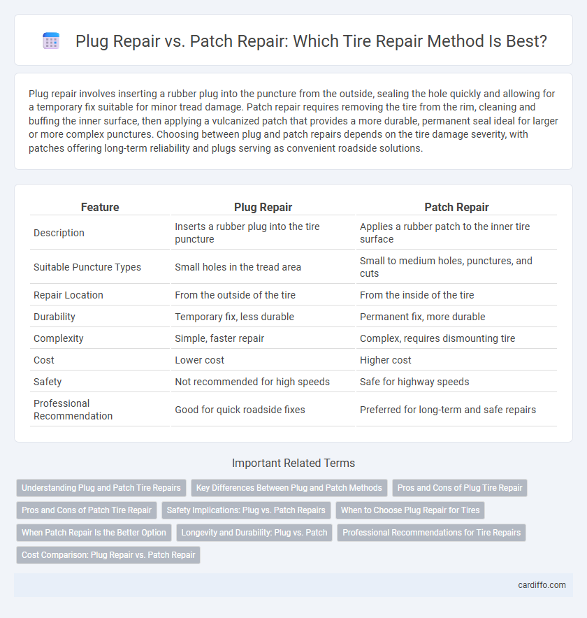 Plug Repair vs. Patch Repair: Which Tire Repair Method Is Best?