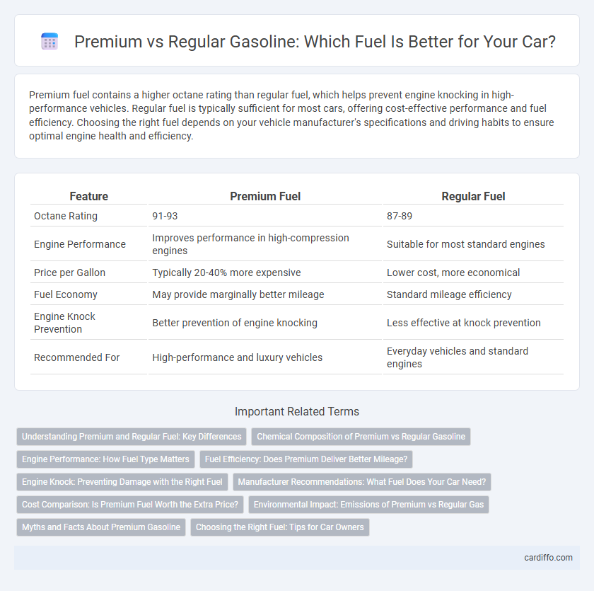 Premium vs Regular Gasoline: Which Fuel Is Better for Your Car?