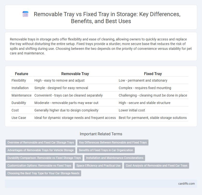 Removable Tray vs Fixed Tray in Storage: Key Differences, Benefits, and Best Uses