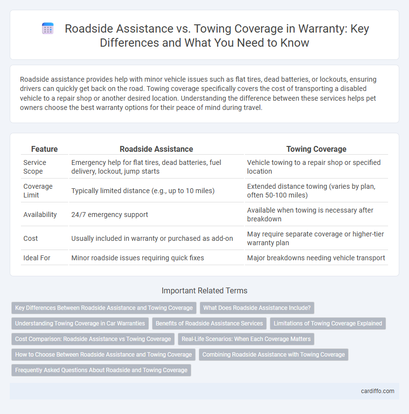Roadside Assistance vs. Towing Coverage in Warranty: Key Differences and What You Need to Know