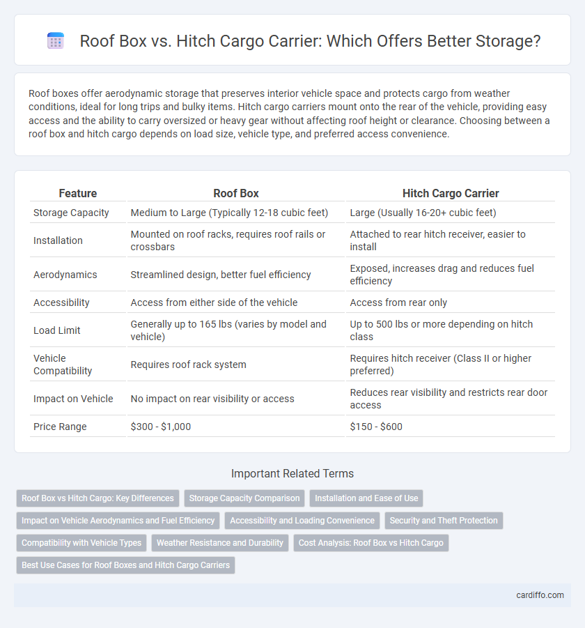 Roof Box vs. Hitch Cargo Carrier: Which Offers Better Storage?