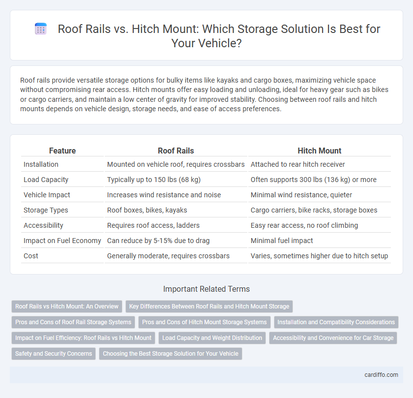 Roof Rails vs. Hitch Mount: Which Storage Solution Is Best for Your Vehicle?