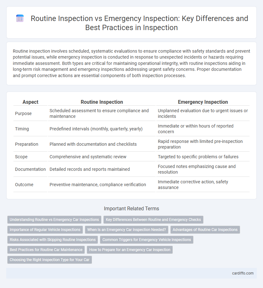 Routine Inspection vs Emergency Inspection: Key Differences and Best Practices in Inspection