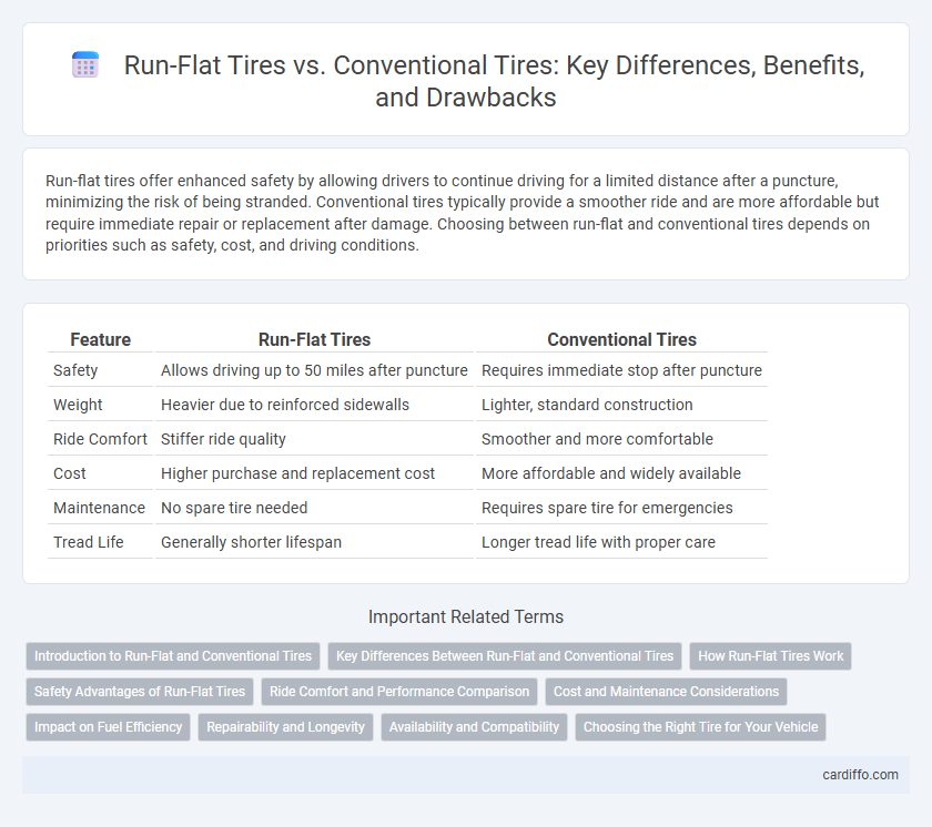 Run-Flat Tires vs. Conventional Tires: Key Differences, Benefits, and Drawbacks