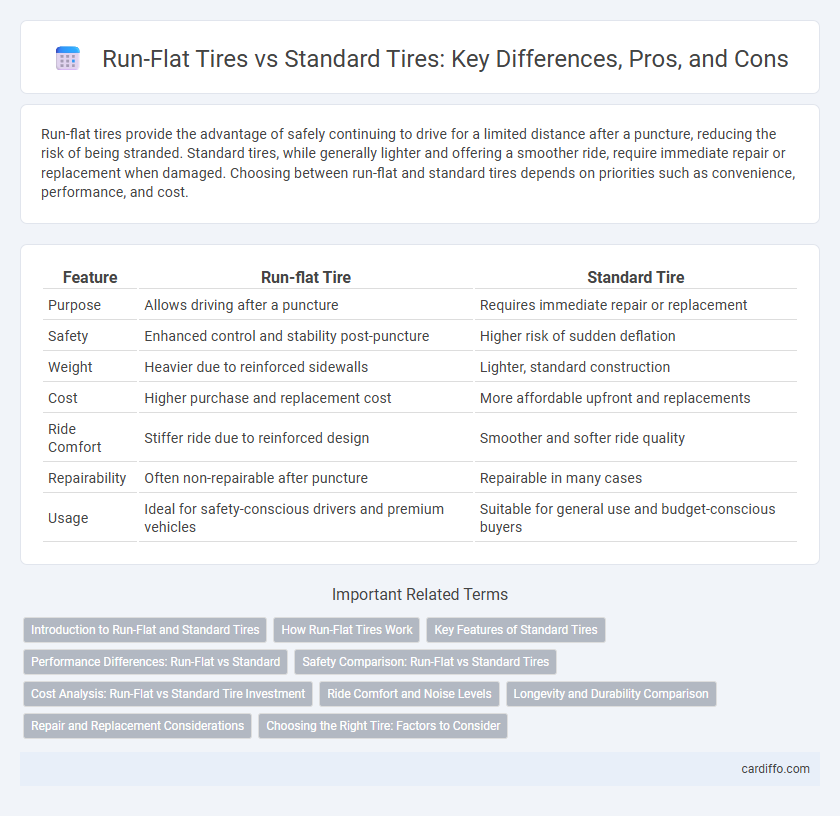 Run-Flat Tires vs Standard Tires: Key Differences, Pros, and Cons