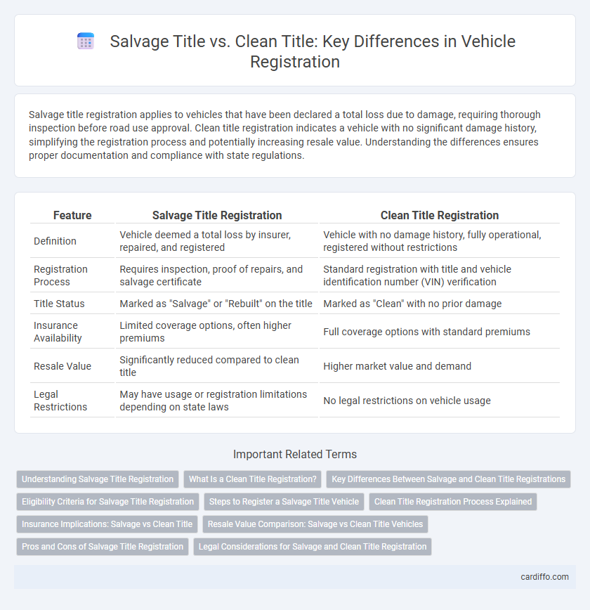 Salvage Title vs. Clean Title: Key Differences in Vehicle Registration