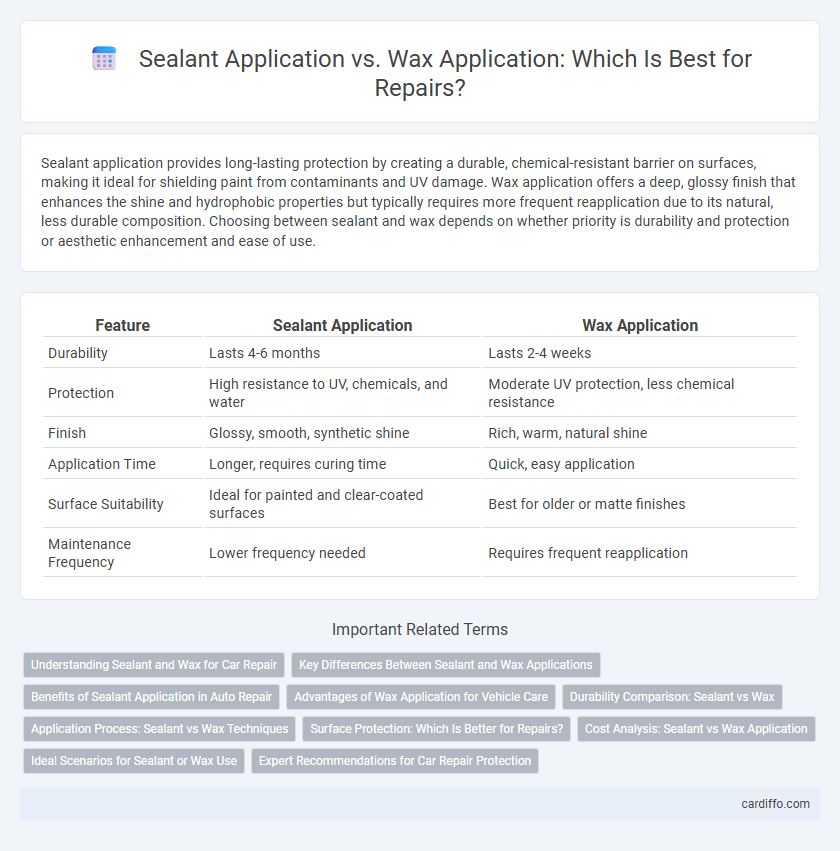 Sealant Application vs. Wax Application: Which Is Best for Repairs?