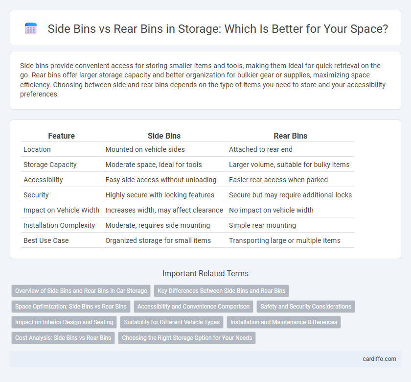 Side Bins vs Rear Bins in Storage: Which Is Better for Your Space?