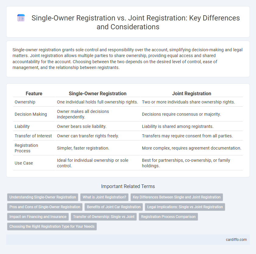 Single-Owner Registration vs. Joint Registration: Key Differences and Considerations