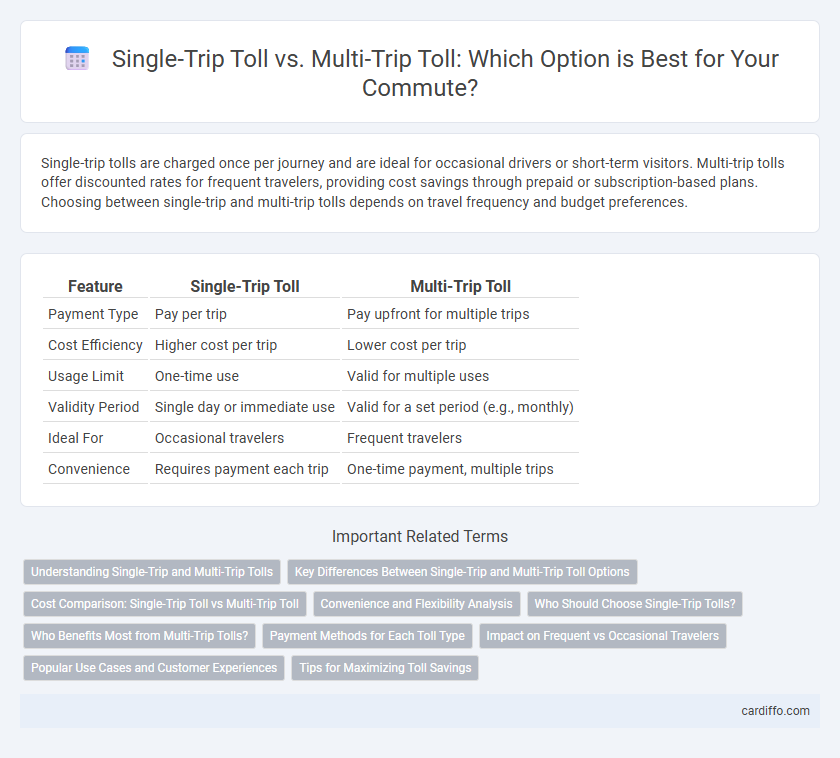 Single-Trip Toll vs. Multi-Trip Toll: Which Option is Best for Your Commute?