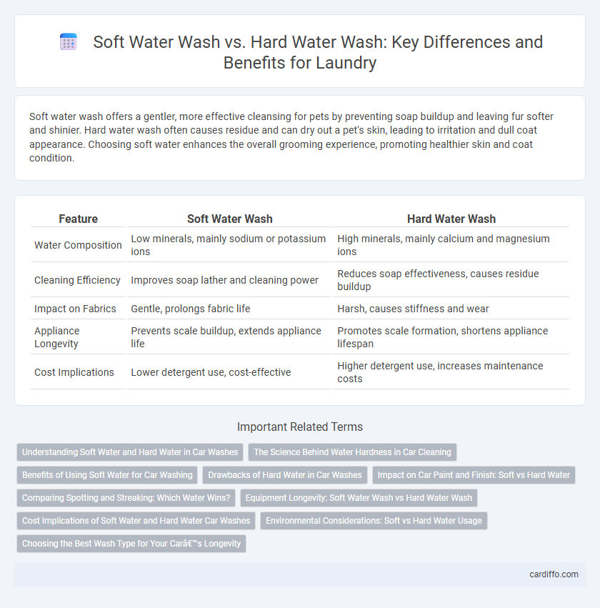 Soft Water Wash vs. Hard Water Wash: Key Differences and Benefits for Laundry