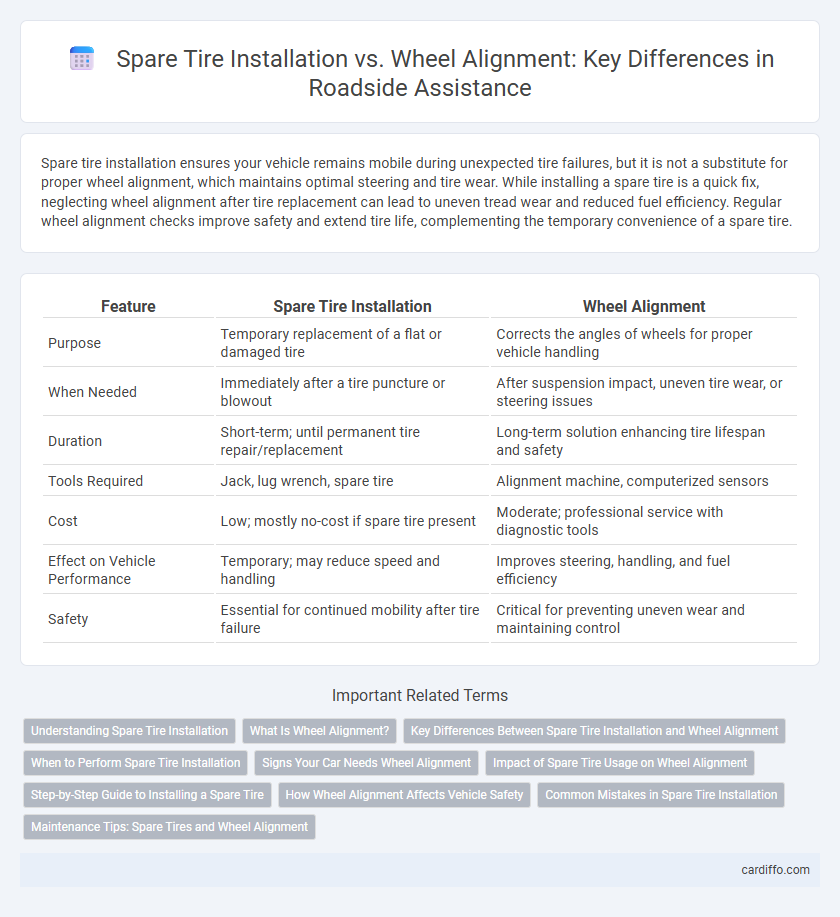Spare Tire Installation vs. Wheel Alignment: Key Differences in Roadside Assistance
