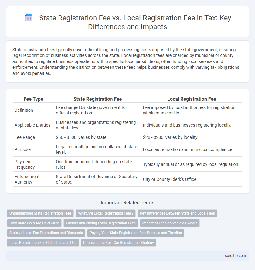 State Registration Fee vs. Local Registration Fee in Tax: Key Differences and Impacts