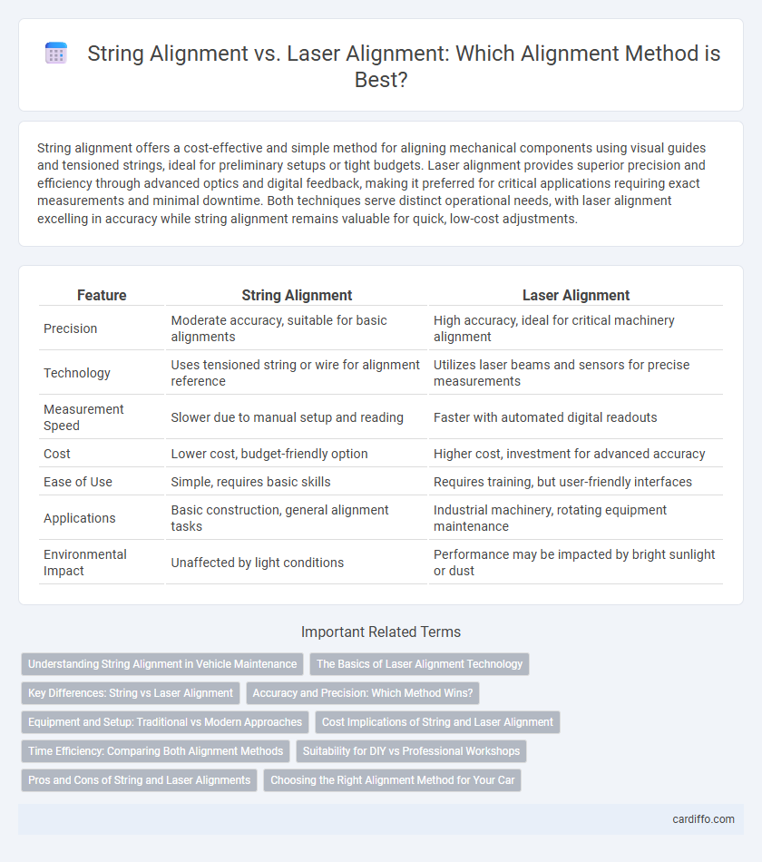 String Alignment vs. Laser Alignment: Which Alignment Method is Best?