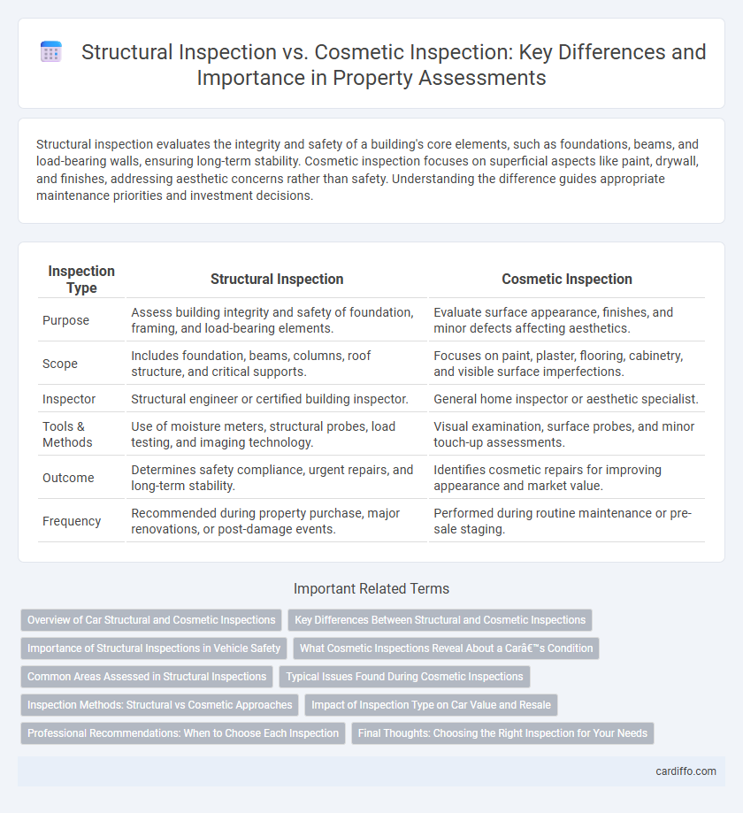 Structural Inspection vs. Cosmetic Inspection: Key Differences and Importance in Property Assessments