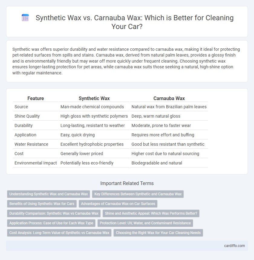 Synthetic Wax vs. Carnauba Wax: Which is Better for Cleaning Your Car?