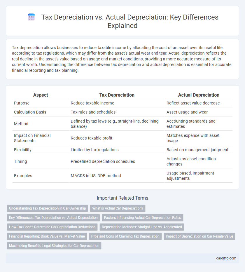 Tax Depreciation vs. Actual Depreciation: Key Differences Explained