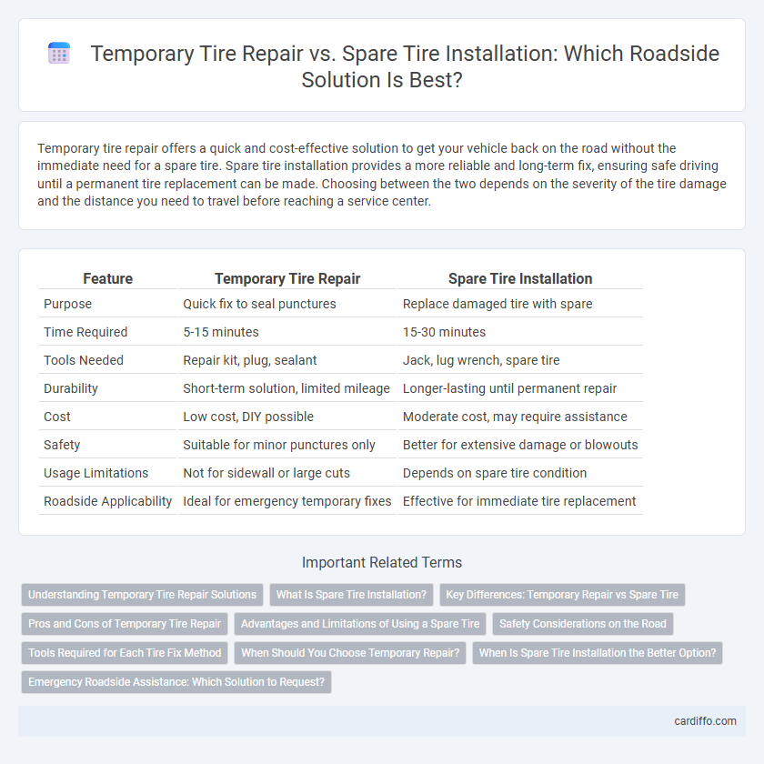 Temporary Tire Repair vs. Spare Tire Installation: Which Roadside Solution Is Best?
