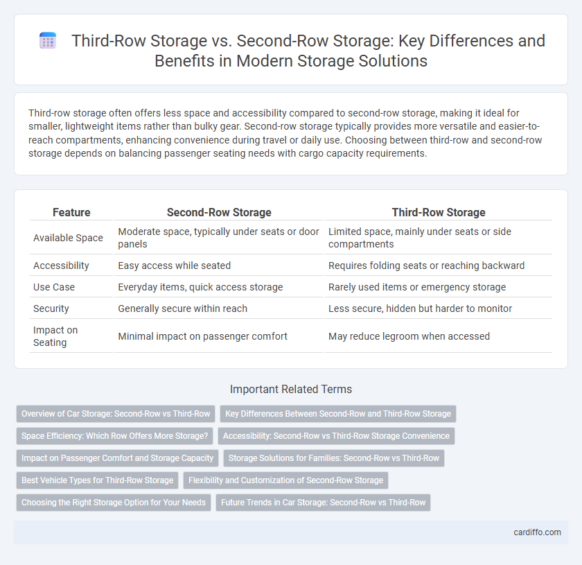 Third-Row Storage vs. Second-Row Storage: Key Differences and Benefits in Modern Storage Solutions