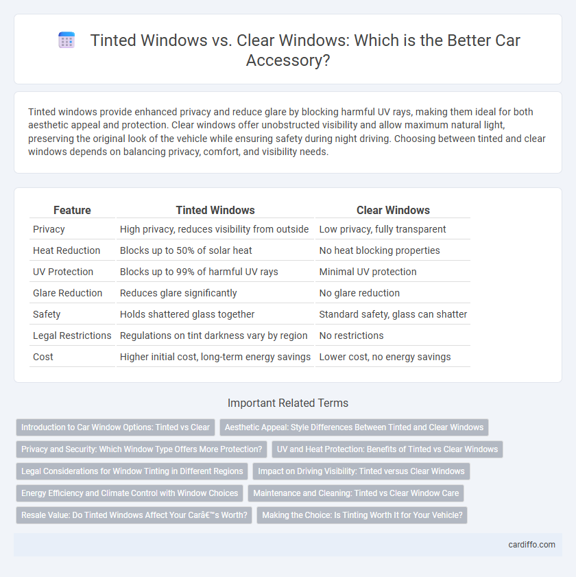 Tinted Windows vs. Clear Windows: Which is the Better Car Accessory?