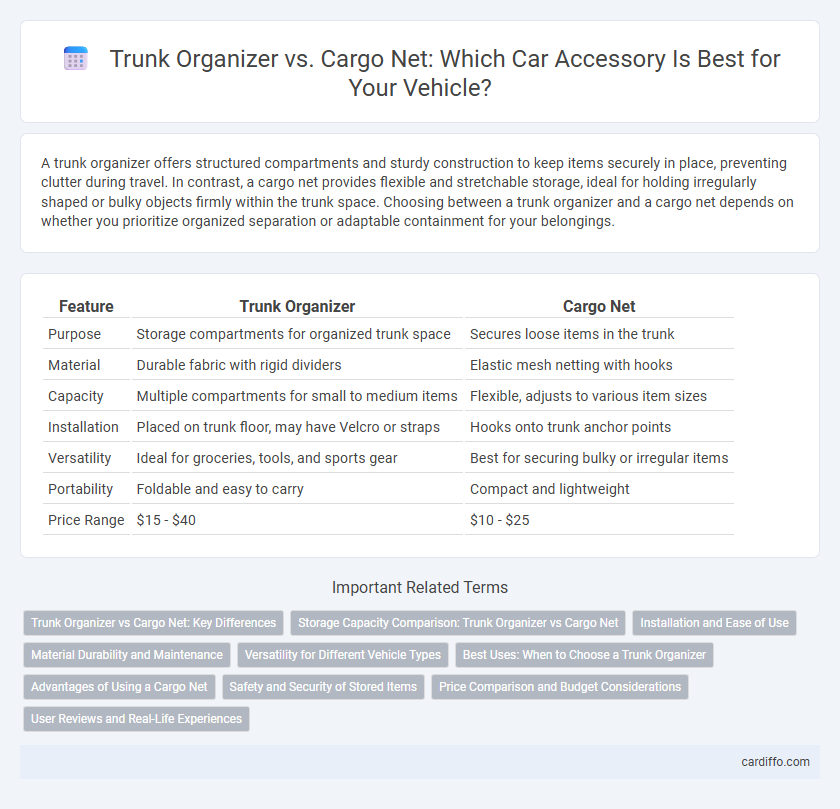 Trunk Organizer vs. Cargo Net: Which Car Accessory Is Best for Your Vehicle?