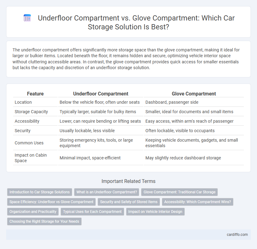 Underfloor Compartment vs. Glove Compartment: Which Car Storage Solution Is Best?
