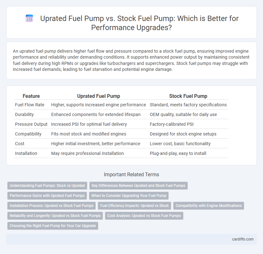 Uprated Fuel Pump vs. Stock Fuel Pump: Which is Better for Performance Upgrades?