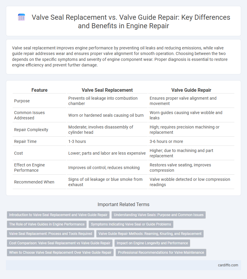 Valve Seal Replacement vs. Valve Guide Repair: Key Differences and Benefits in Engine Repair