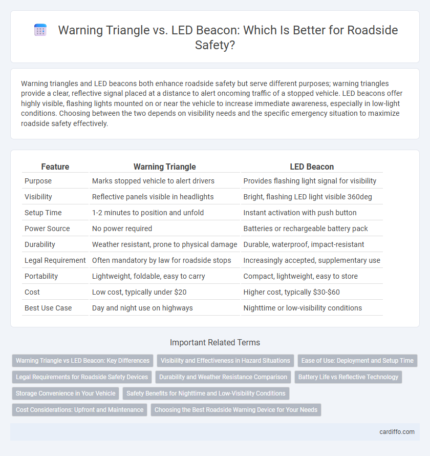 Warning Triangle vs. LED Beacon: Which Is Better for Roadside Safety?