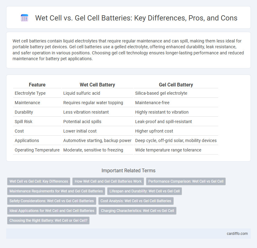 Wet Cell vs. Gel Cell Batteries: Key Differences, Pros, and Cons