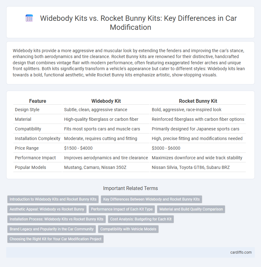 Widebody Kits vs. Rocket Bunny Kits: Key Differences in Car Modification