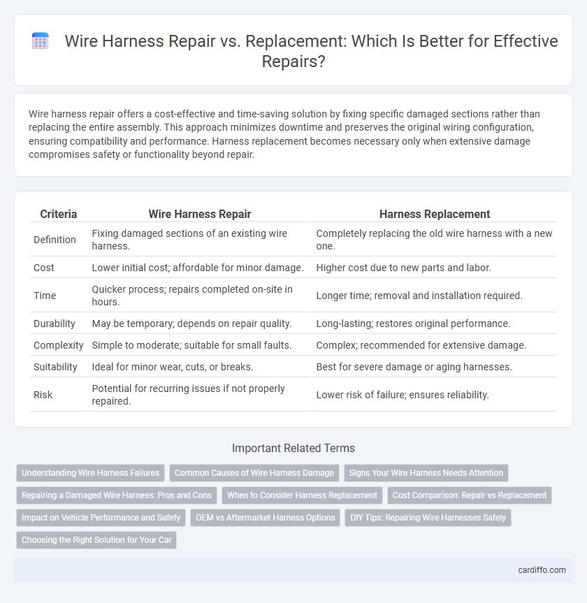 Wire Harness Repair vs. Replacement: Which Is Better for Effective Repairs?