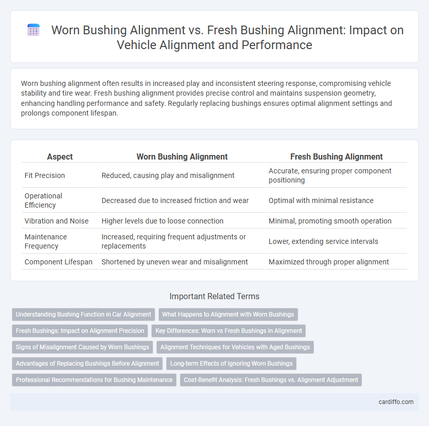 Worn Bushing Alignment vs. Fresh Bushing Alignment: Impact on Vehicle Alignment and Performance