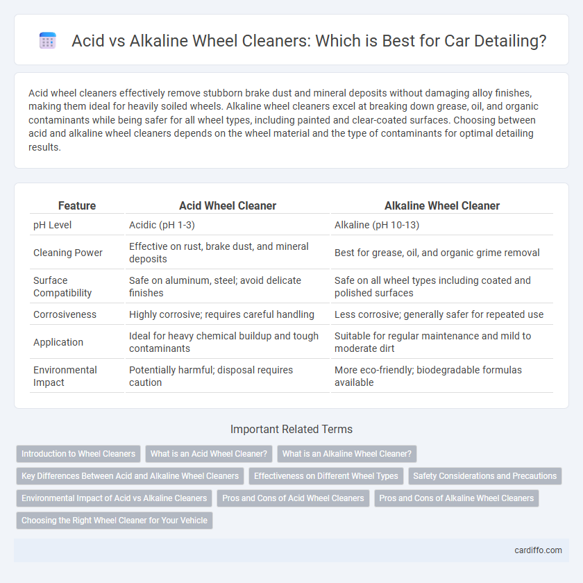 Acid vs Alkaline Wheel Cleaners: Which is Best for Car Detailing?