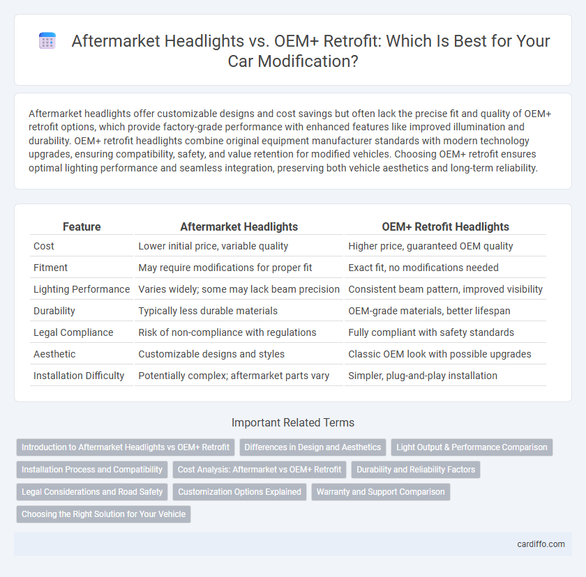 Aftermarket Headlights vs. OEM+ Retrofit: Which Is Best for Your Car Modification?