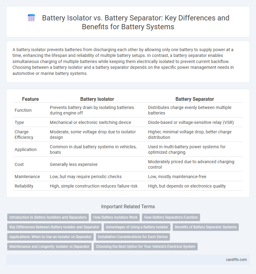 Battery Isolator vs. Battery Separator: Key Differences and Benefits for Battery Systems