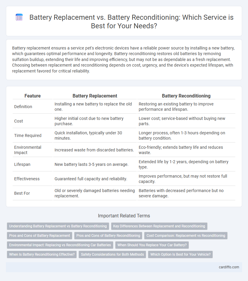 Battery Replacement vs. Battery Reconditioning: Which Service is Best for Your Needs?