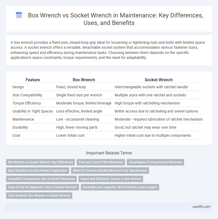 Box Wrench vs Socket Wrench in Maintenance: Key Differences, Uses, and Benefits