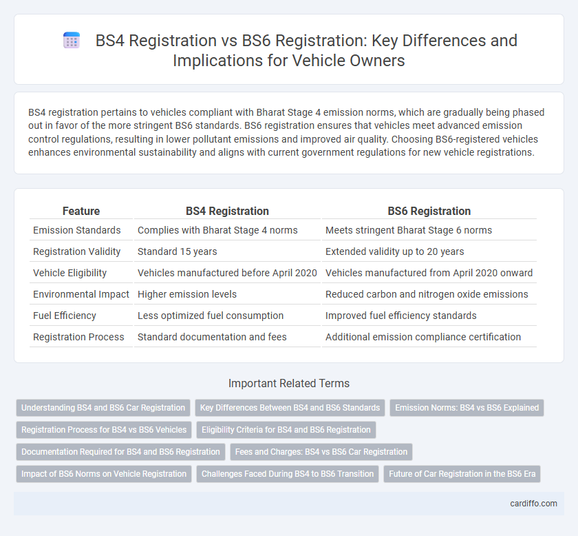 BS4 Registration vs BS6 Registration: Key Differences and Implications for Vehicle Owners