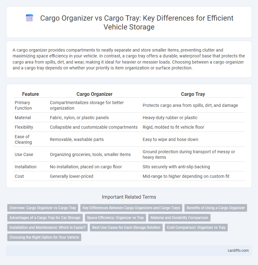 Cargo Organizer vs Cargo Tray: Key Differences for Efficient Vehicle Storage