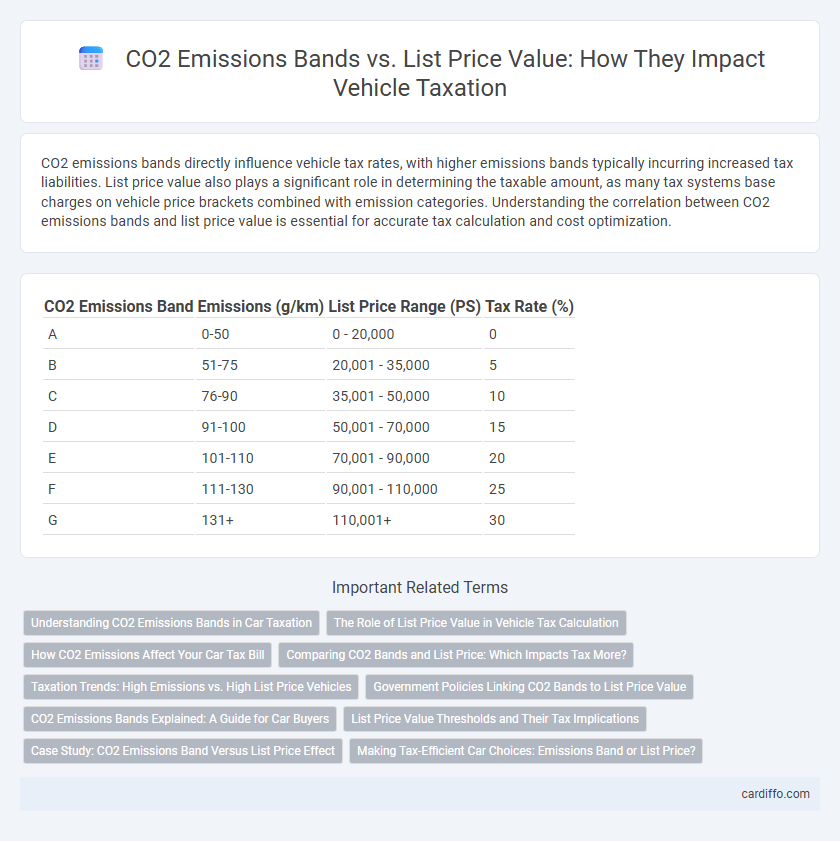 CO2 Emissions Bands vs. List Price Value: How They Impact Vehicle Taxation