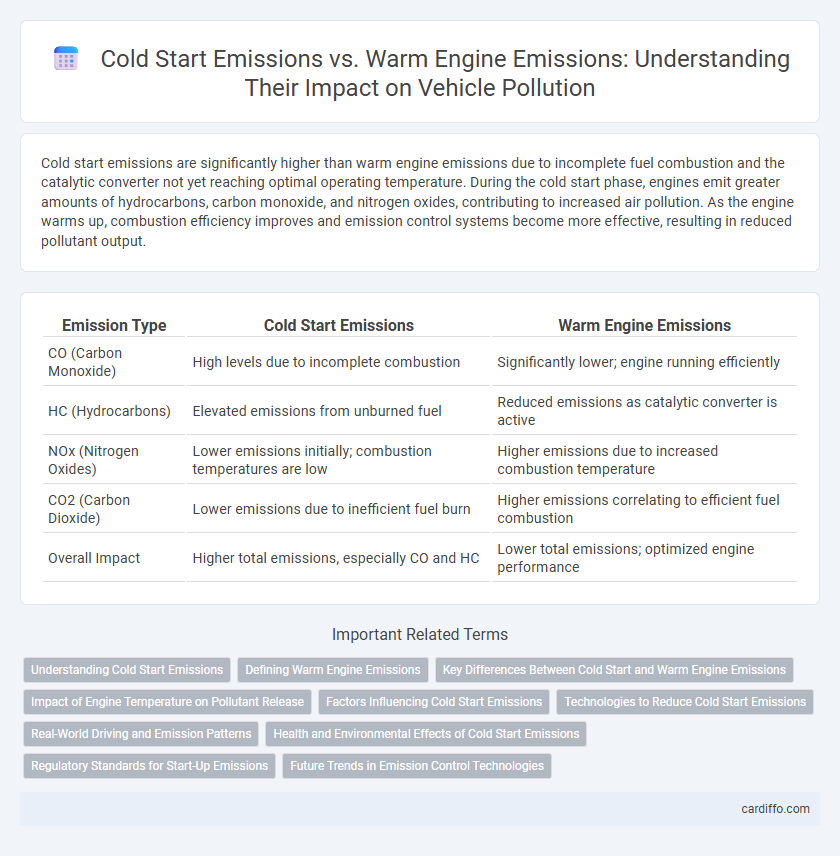 Cold Start Emissions vs. Warm Engine Emissions: Understanding Their Impact on Vehicle Pollution