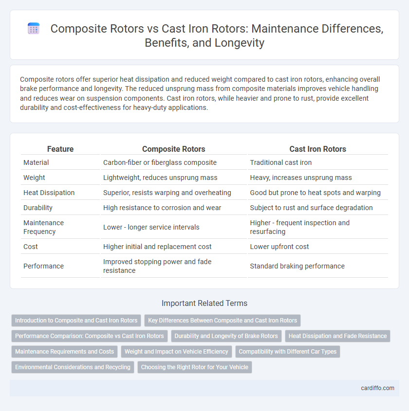 Composite Rotors vs Cast Iron Rotors: Maintenance Differences, Benefits, and Longevity
