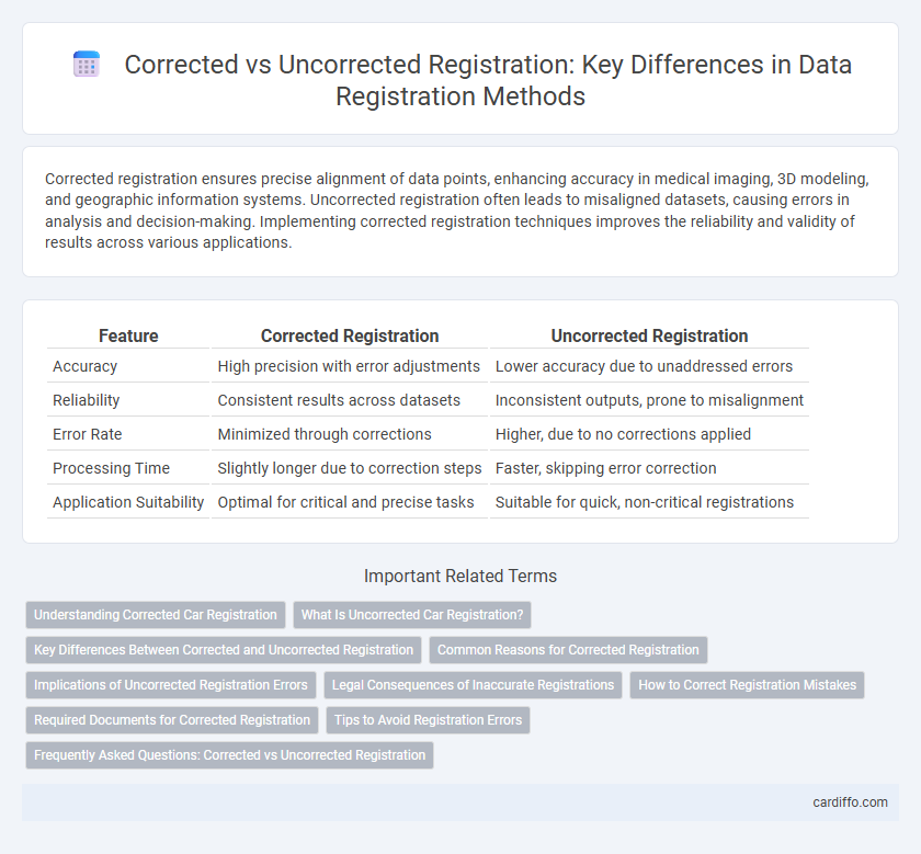 Corrected vs Uncorrected Registration: Key Differences in Data Registration Methods