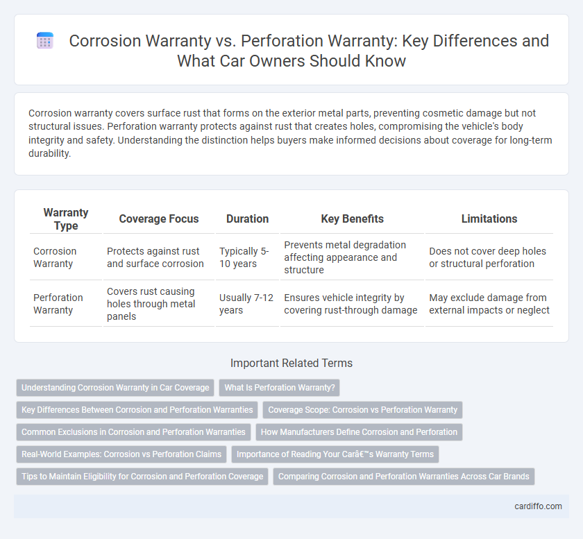 Corrosion Warranty vs. Perforation Warranty: Key Differences and What Car Owners Should Know