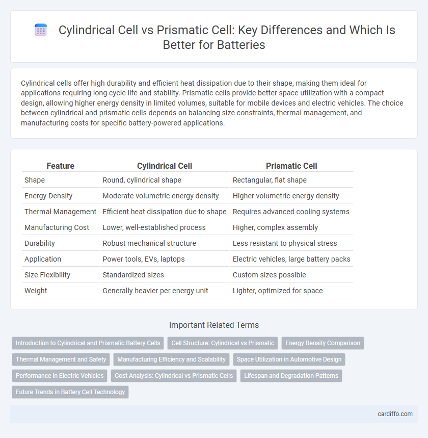 Cylindrical Cell vs Prismatic Cell: Key Differences and Which Is Better for Batteries